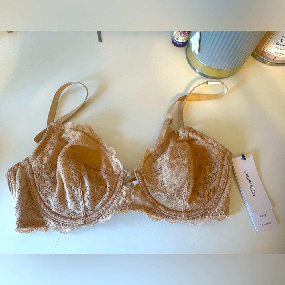 Calvin Klein unlined lace bra 34B